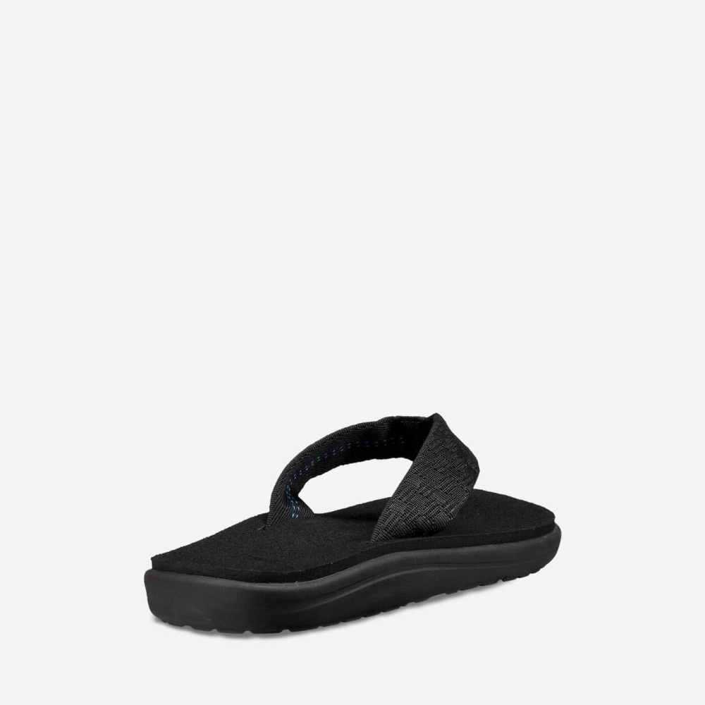 Teva Voya Flip Flops Herre Svarte | 04QYIRGVD