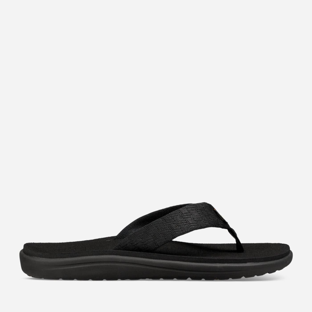 Teva Voya Flip Flops Herre Svarte | 04QYIRGVD