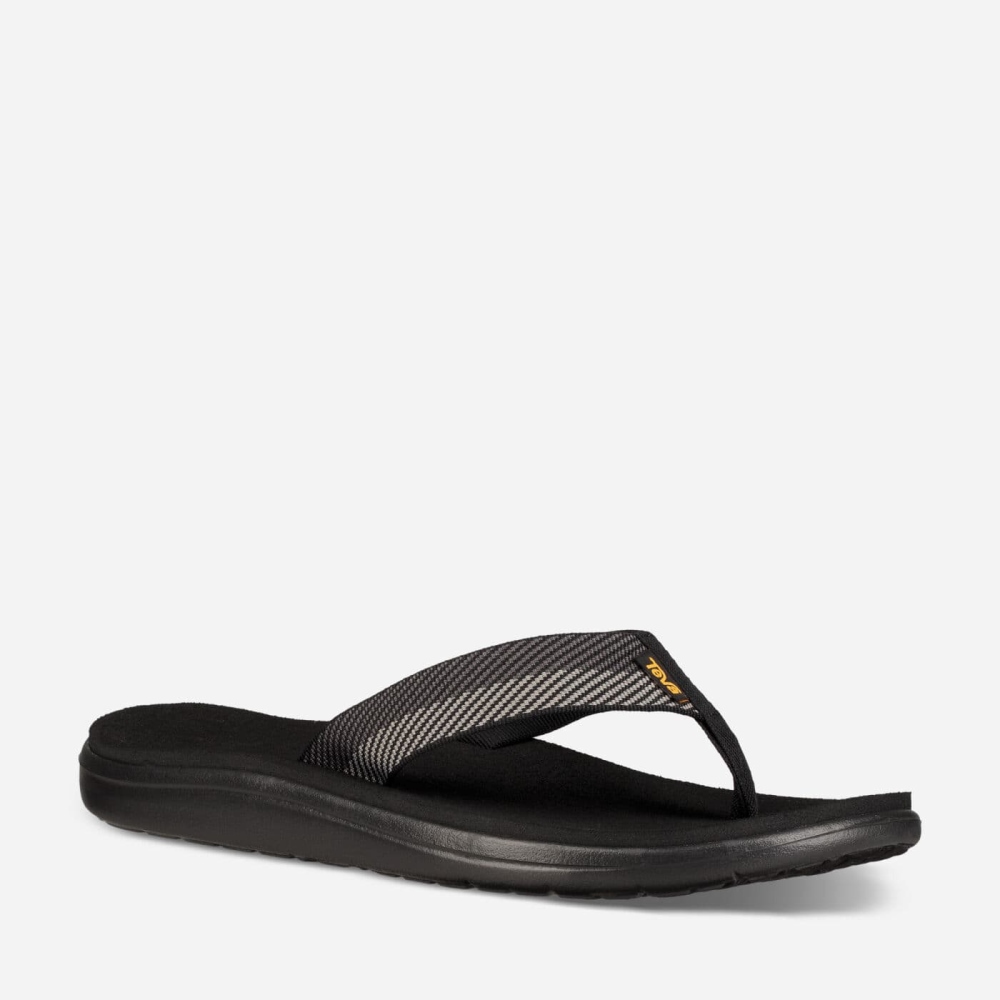 Teva Voya Flip Flops Herre Svarte Grå | 14LADXJFH