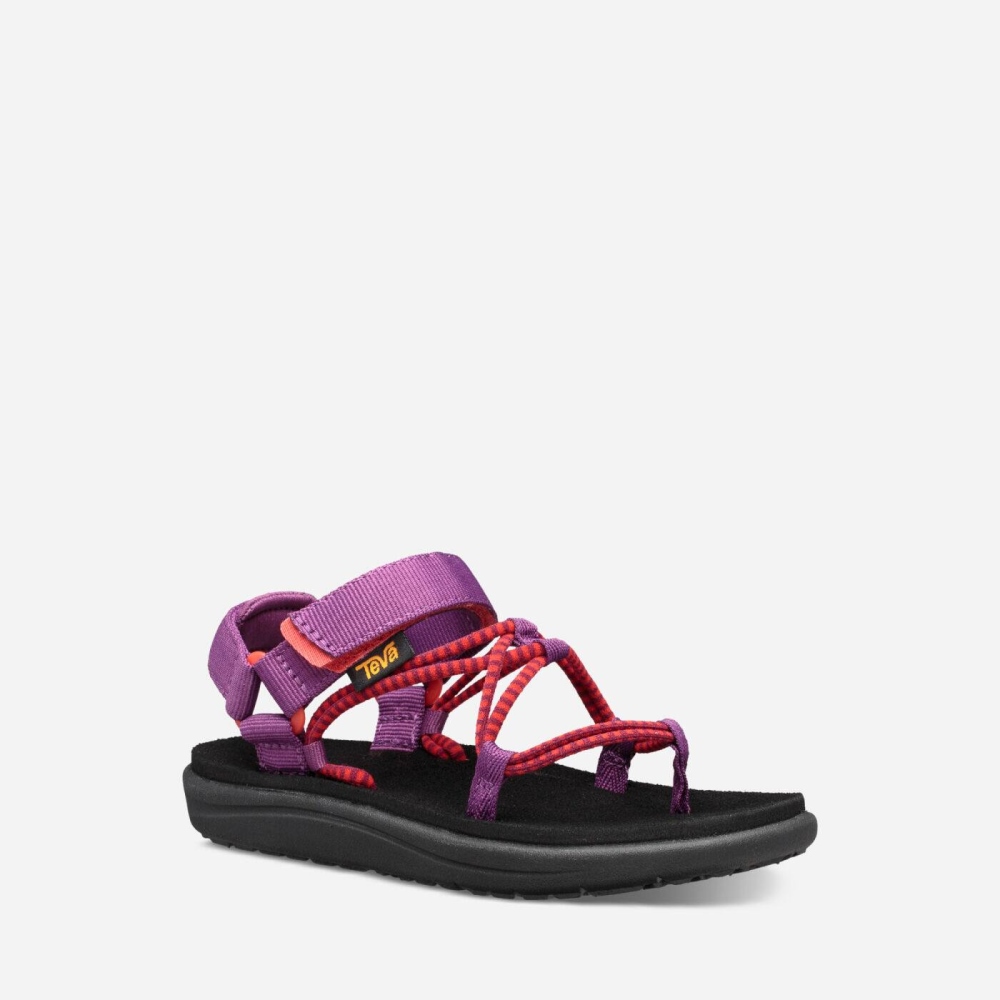 Teva Voya Infinity Tursandaler Barn Lilla Rød | 37IXGAOCK