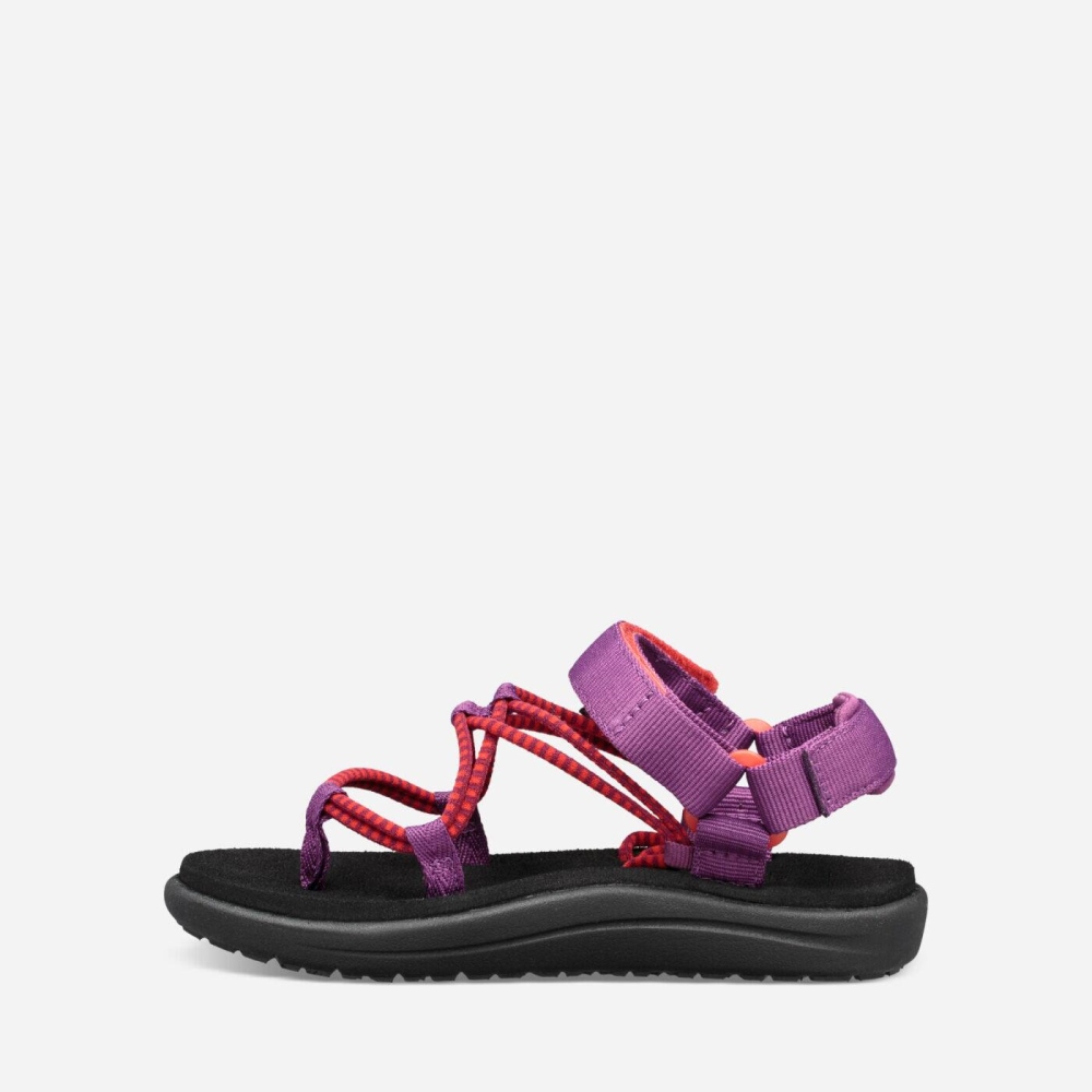 Teva Voya Infinity Tursandaler Barn Lilla Rød | 37IXGAOCK