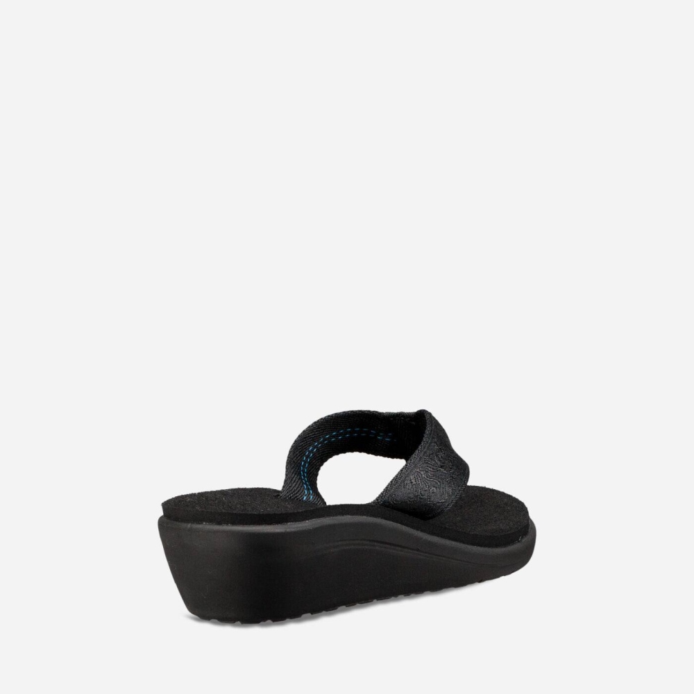 Teva Voya Kilesandaler Dame Svarte | 34TDOFZSB