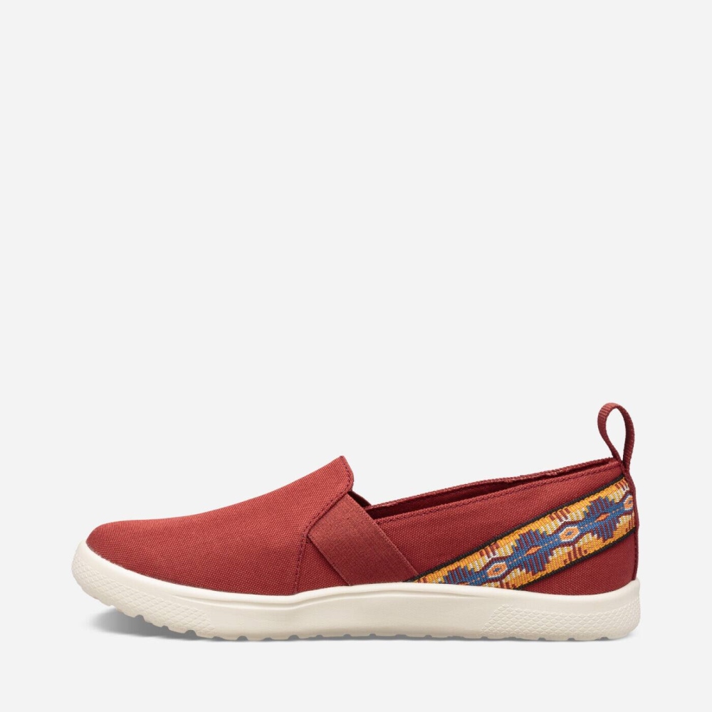 Teva Voya Slip On Joggesko Dame Rød | 76KHBJPUC