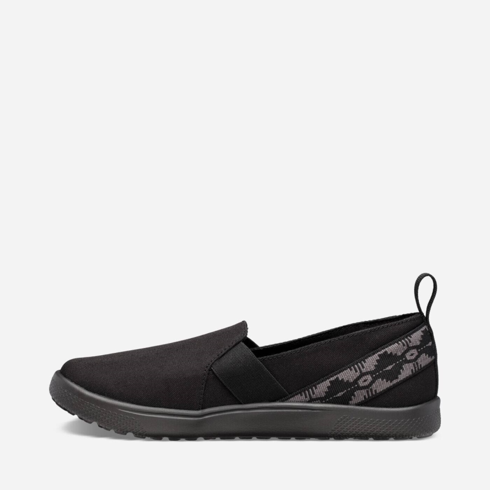 Teva Voya Slip On Joggesko Dame Svarte | 67WGPTUKE