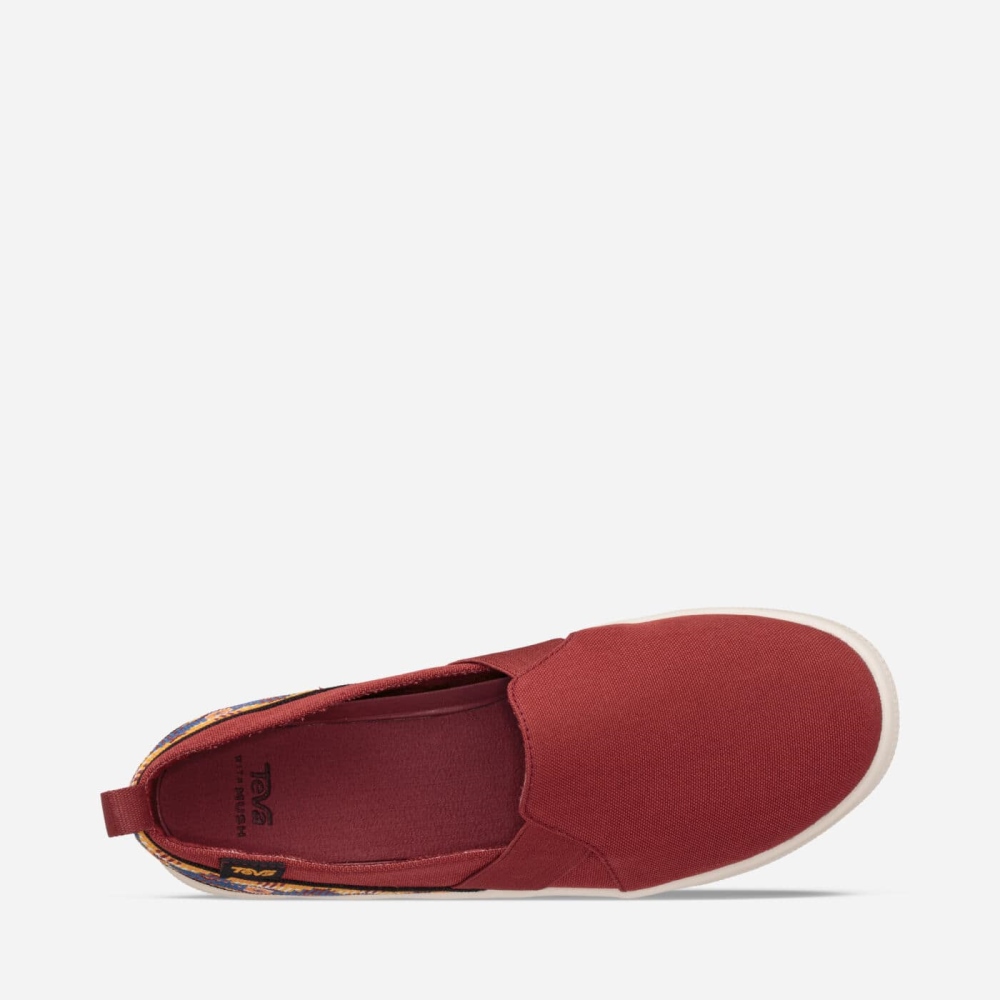 Teva Voya Slip On Sko Dame Rød | 92CYISTQE