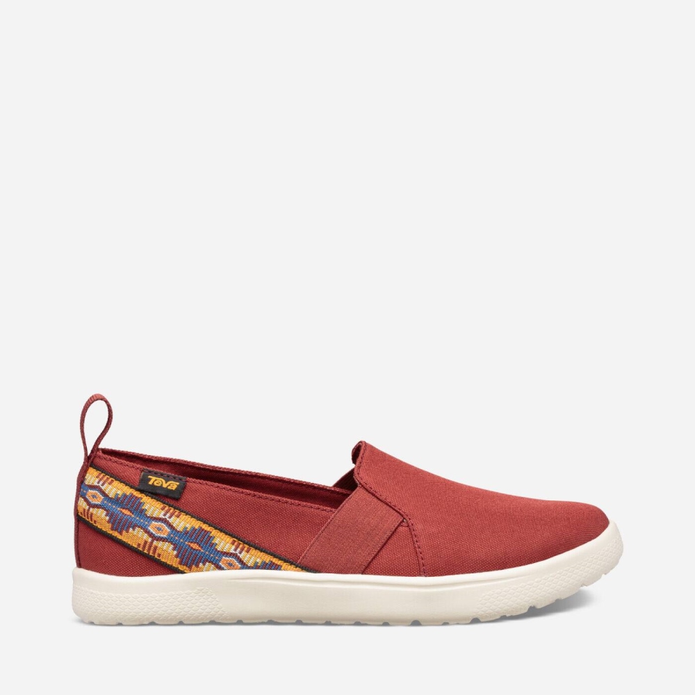 Teva Voya Slip On Sko Dame Rød | 92CYISTQE