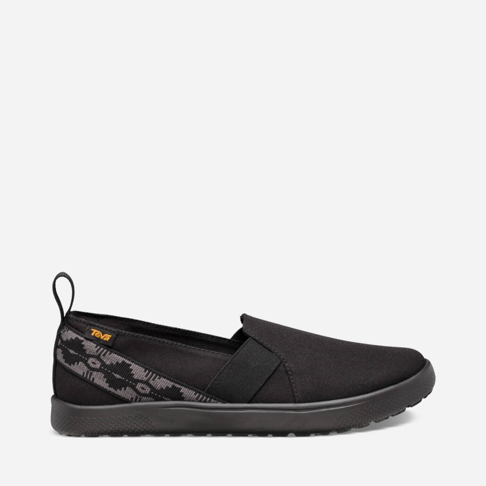 Teva Voya Slip On Sko Dame Svarte | 38SYAWQHR