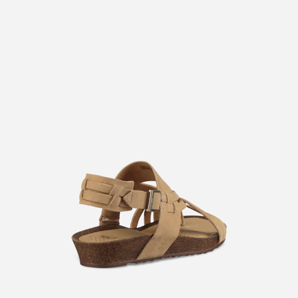 Teva Ysidro Extension Kilesandaler Dame Khaki | 51HWJVLRM