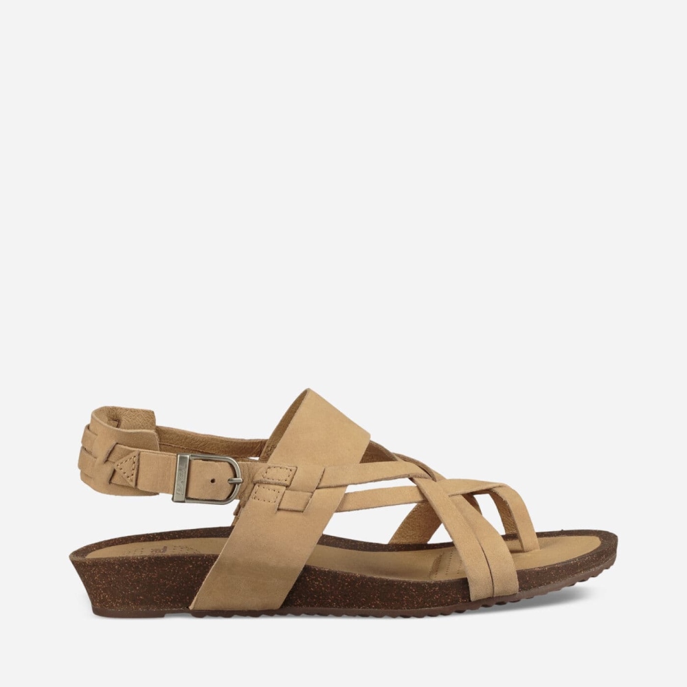 Teva Ysidro Extension Kilesandaler Dame Khaki | 51HWJVLRM