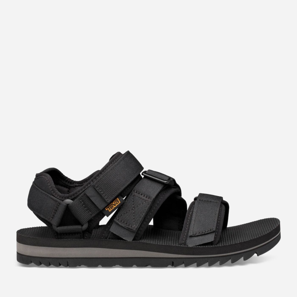 Teva Cross Strap Trail Tursandaler Herre Svarte | 41WODBGZU