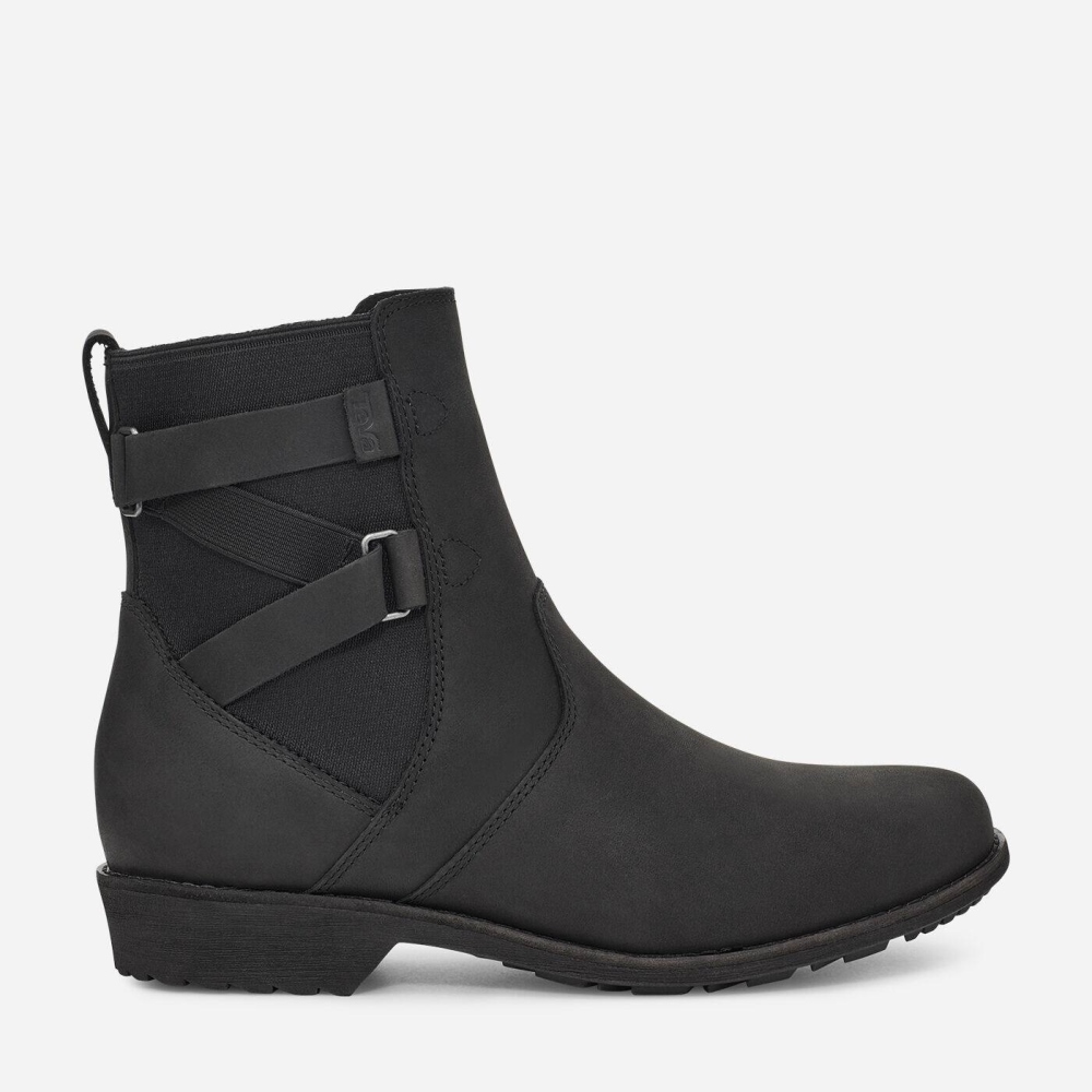 Teva Ellery Ankle WP Støvler Dame Svarte | 02TKPUOCJ