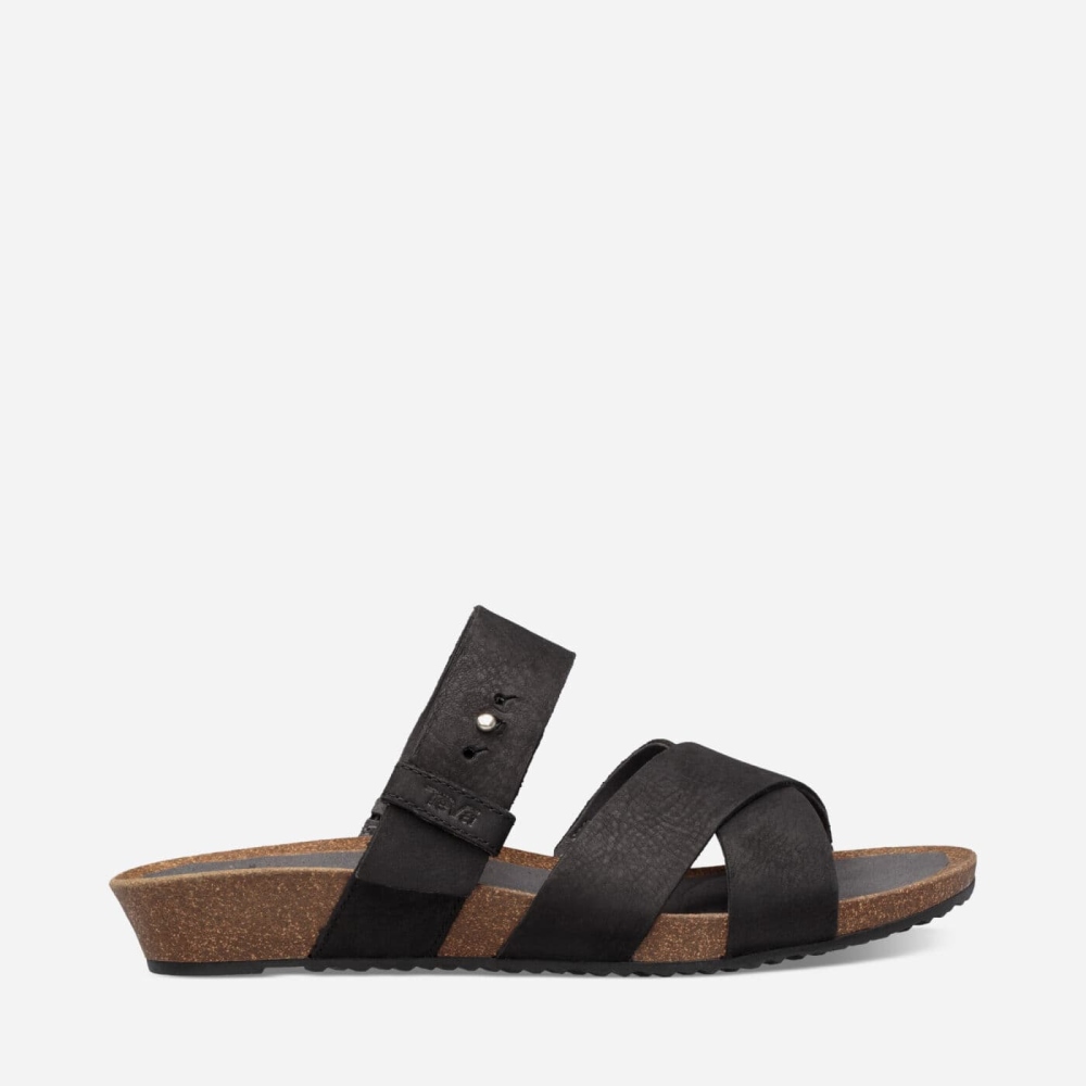 Teva Mahonia Badesandaler Sandaler Dame Svarte | 09OVXDKBW