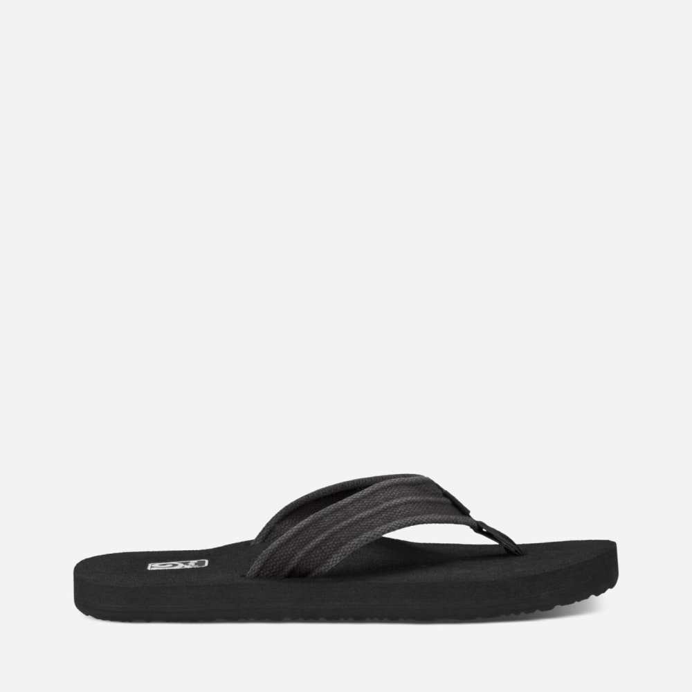 Teva Mush II Canvas Flip Flops Herre Grå | 76QOPFNJH