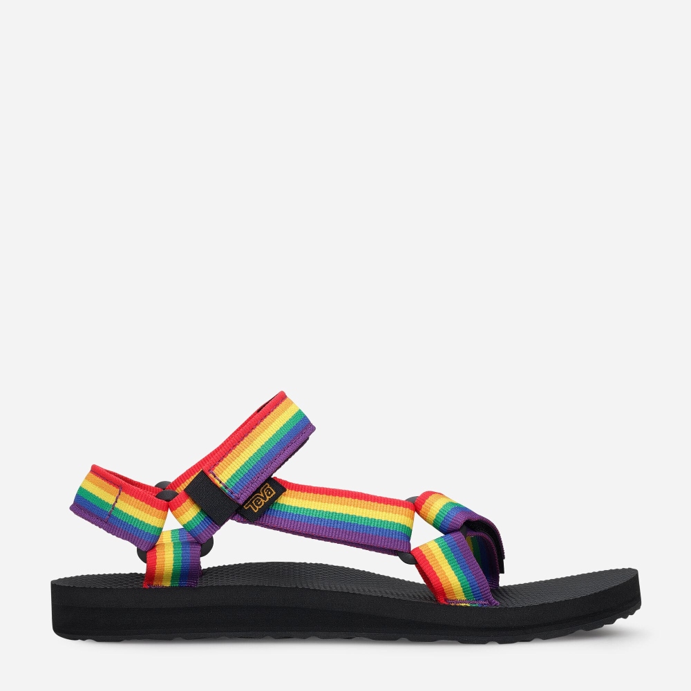 Teva Original Universal Rainbow Pride Tursandaler Dame Multicolor | 02PMQGDHR