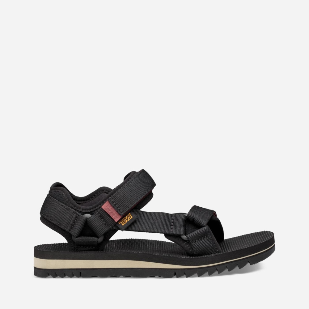 Teva Universal Trail Flate Sandaler Dame Svarte | 71SJTXNAF