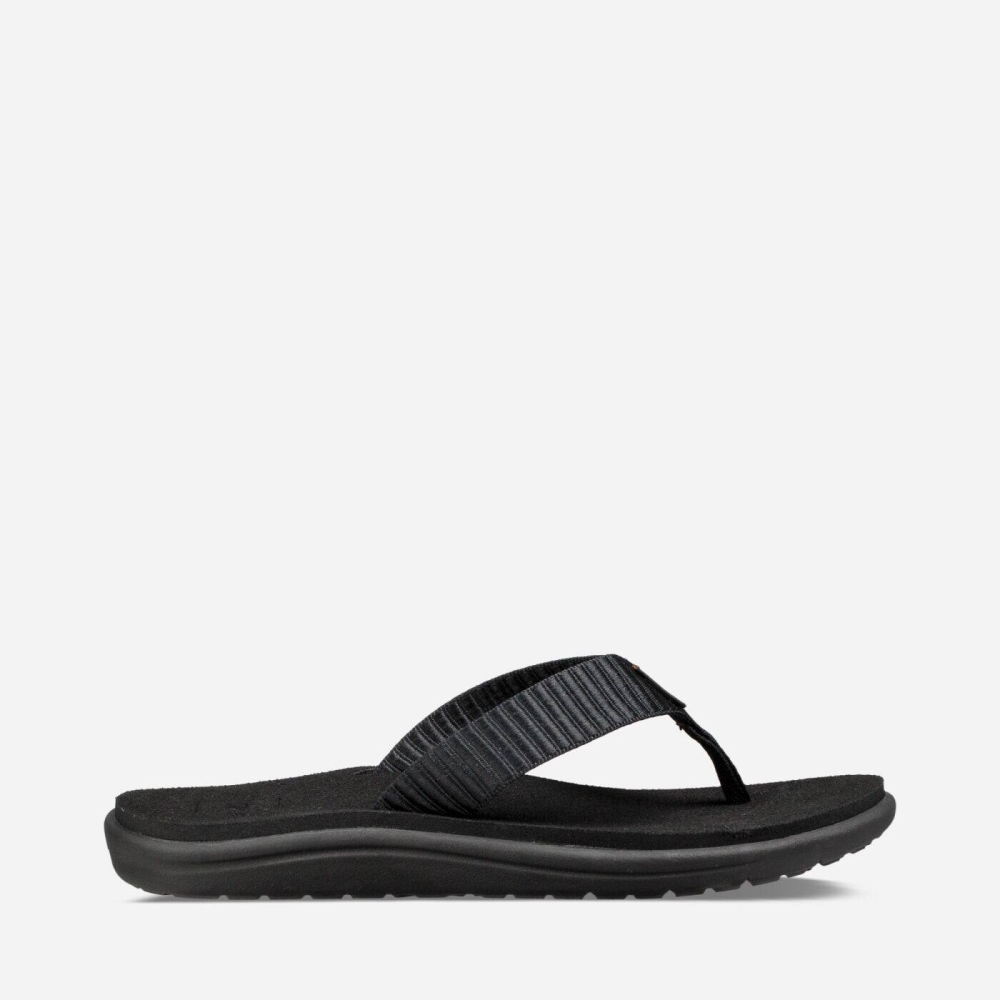 Teva Voya Flip Flops Dame Svarte | 74TOJKUHG