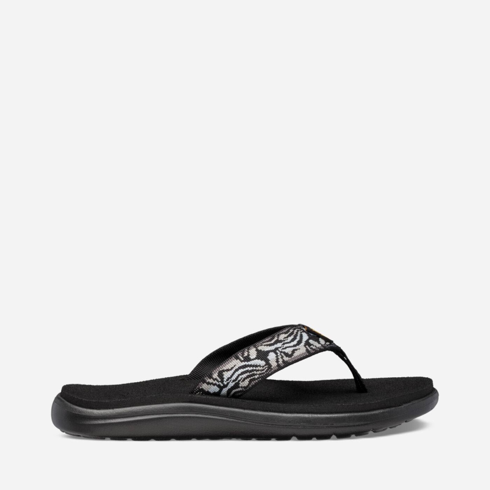 Teva Voya Flip Flops Dame Svarte | 79ZJQLEHO