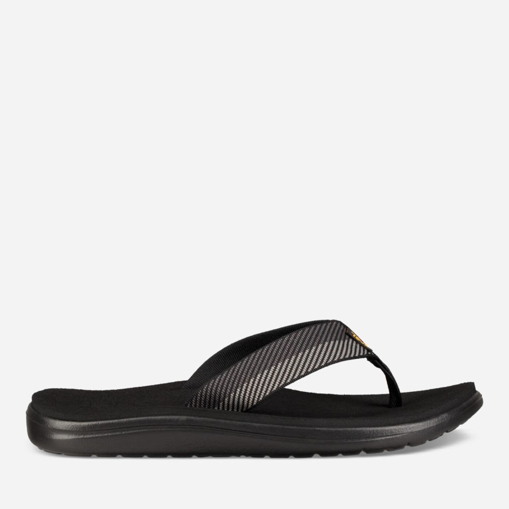 Teva Voya Flip Flops Herre Svarte Grå | 14LADXJFH