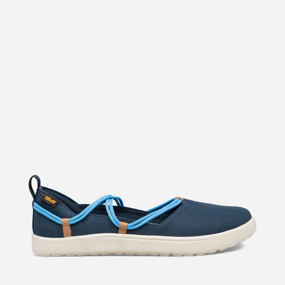 Teva Voya Infinity MJ Slip On Sko Dame Svarte Blå | 28MWXHNRD