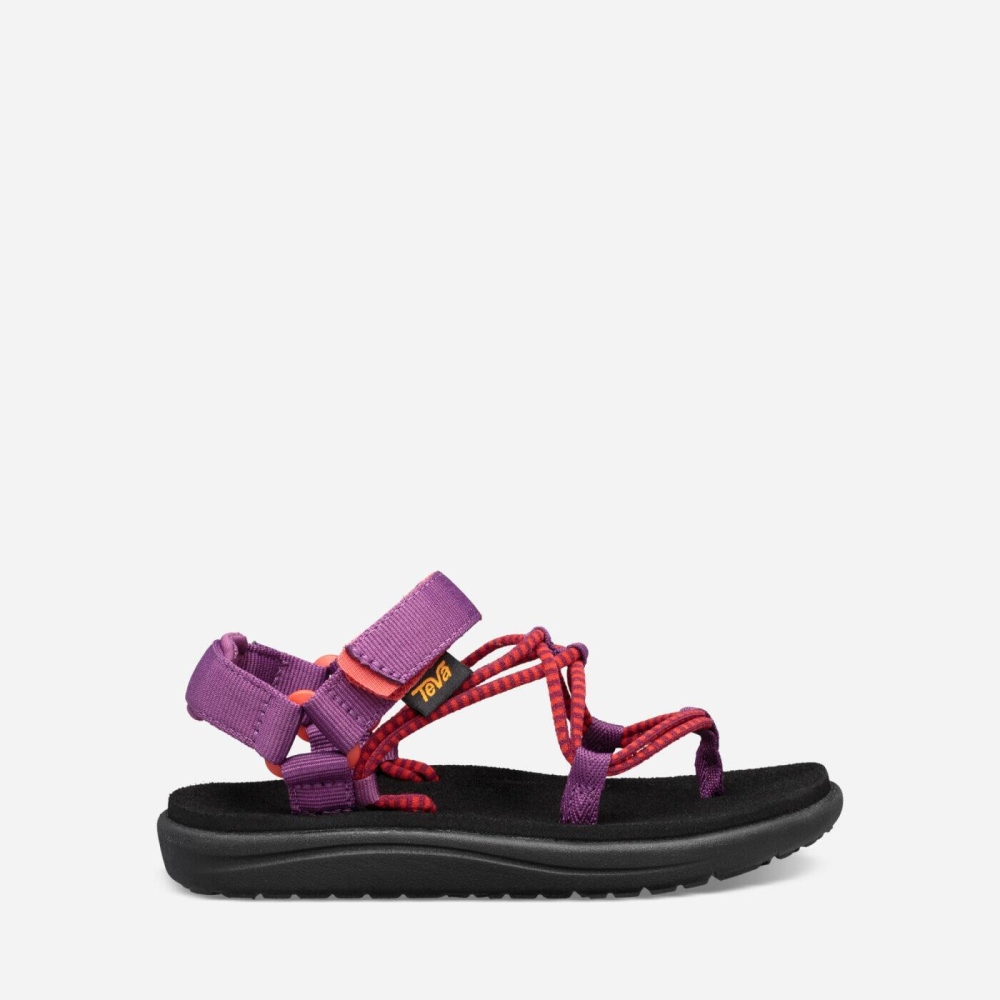 Teva Voya Infinity Tursandaler Barn Lilla Rød | 21QUAKXYM