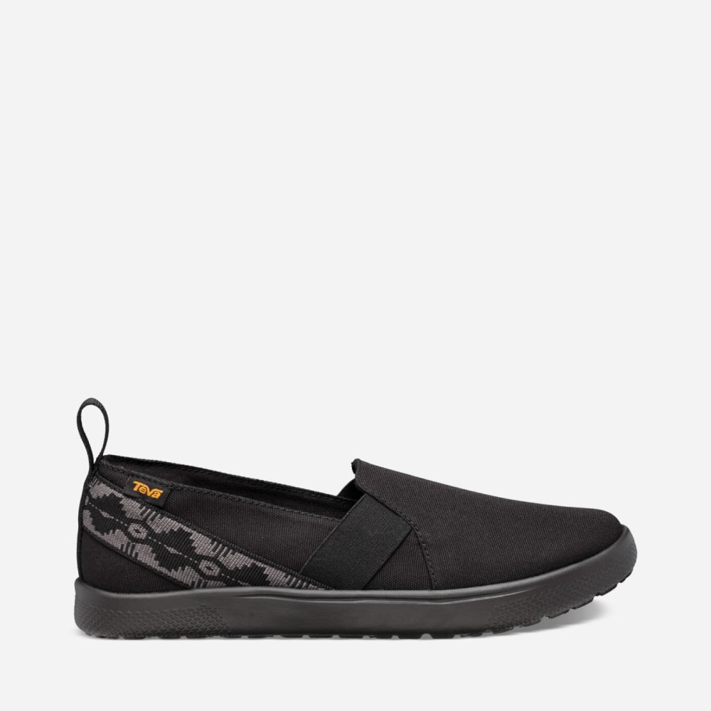 Teva Voya Slip On Joggesko Dame Svarte | 67WGPTUKE